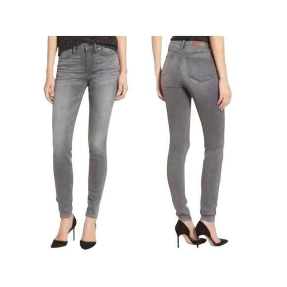 Madewell 9" High-Rise Skinny Jeans Gray Womens 28 Cotton/Polyester Blend - Picture 2 of 13
